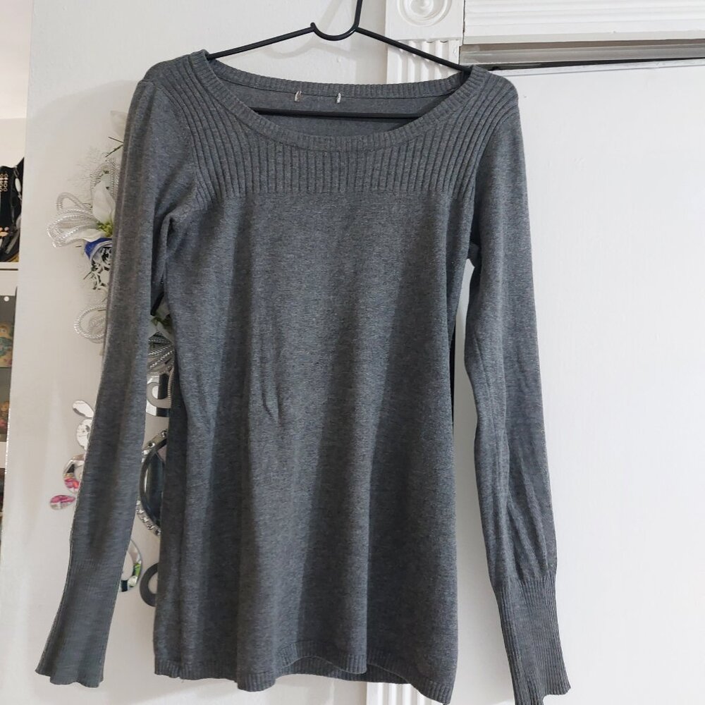 Rayon Polyester Winter Top Warm Stylish Winter Wear Large Dark Gray